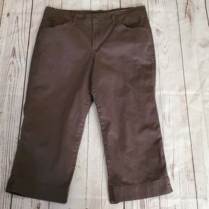 Bandolino Blu women's 5 pocket Bermuda shorts brown size 14